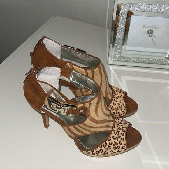Alfani Animal Print Heels Size 5.5 - Picture 2 of 9
